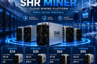 SHRMiner lance un service gratuit de cloud mining pour les détenteurs de BTC, XRP et ETH, avec des gains quotidiens pouvant dépasser 10 700 $